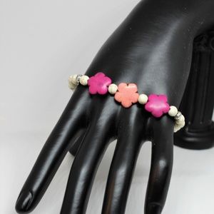 Plus size, colorful turquoise bracelet